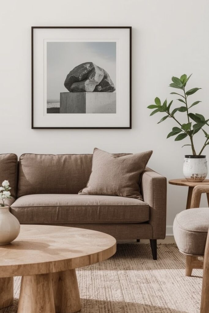 minimalist living room small space