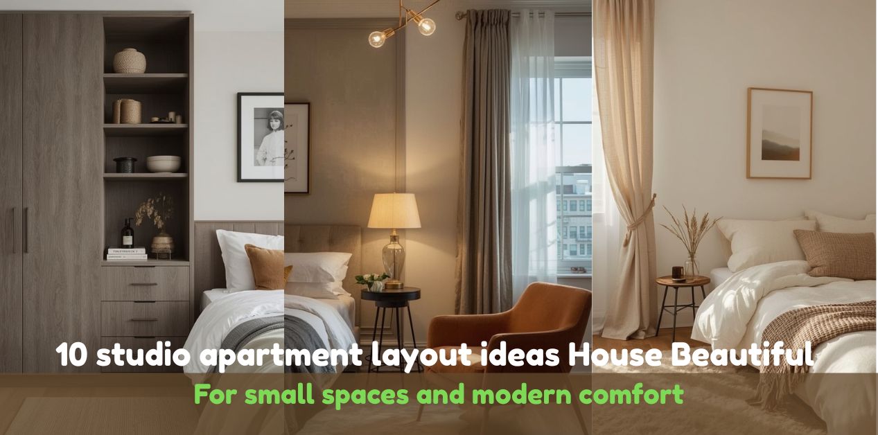 10 studio apartment layout ideas House Beautiful small space living modern comfort