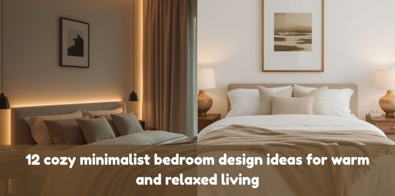 12 cozy minimalist bedroom design ideas for warm and relaxed living