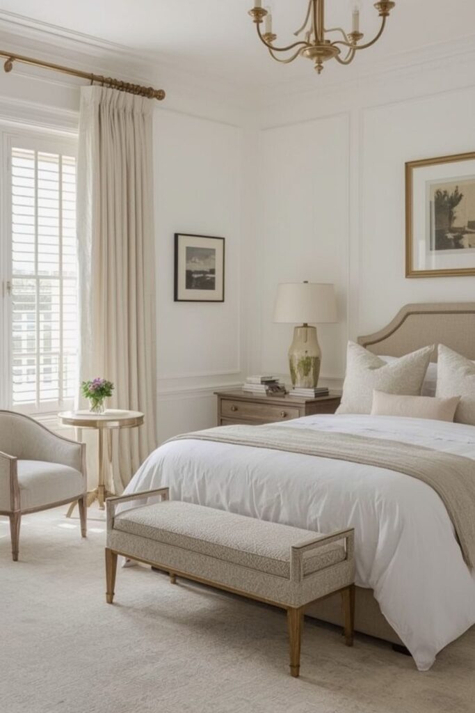 simple bedroom design for middle class family,