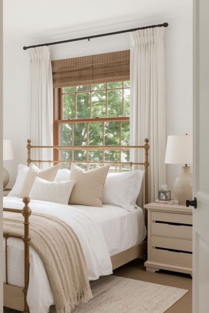 small modern luxury bedroom design with wardrobe