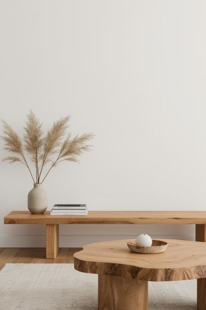 wood accents minimalist decor ideas