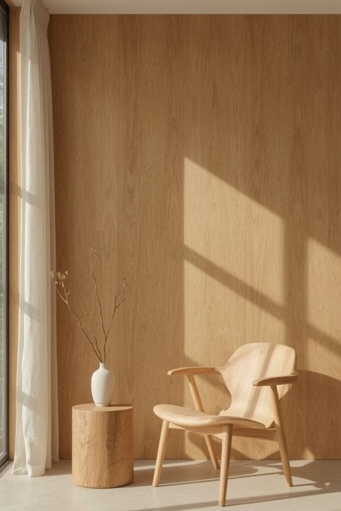 wood accents minimalist decor pinterest